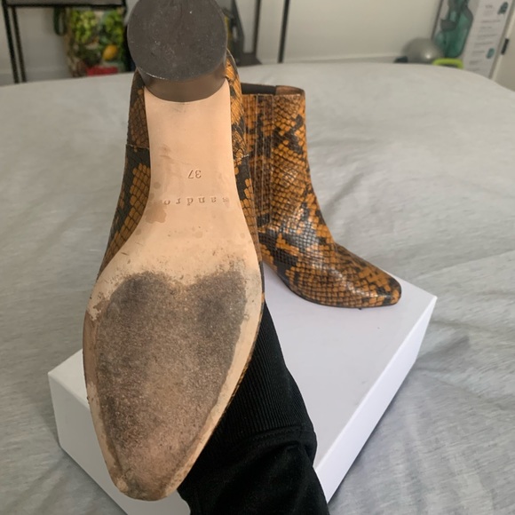 Sandro Python Effect Booties - Picture 2 of 9